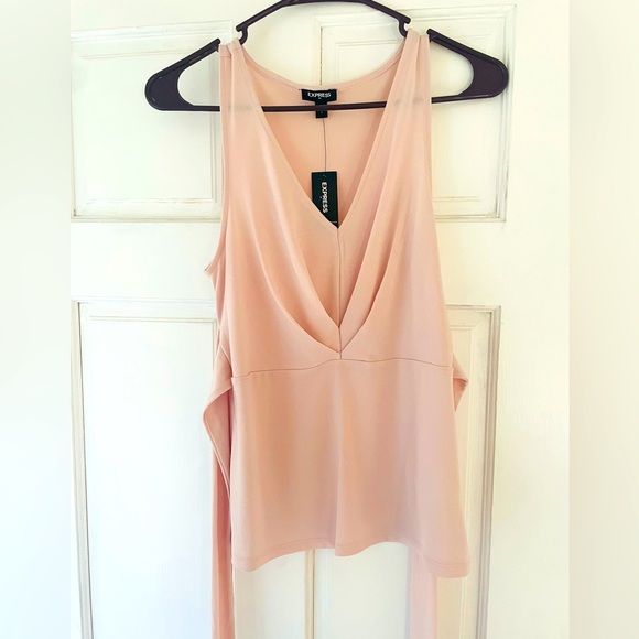 Express Tops - Express light pink casual tank top NWT